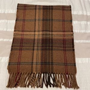 Polo Ralph Lauren brown plaid men’s scarf.
